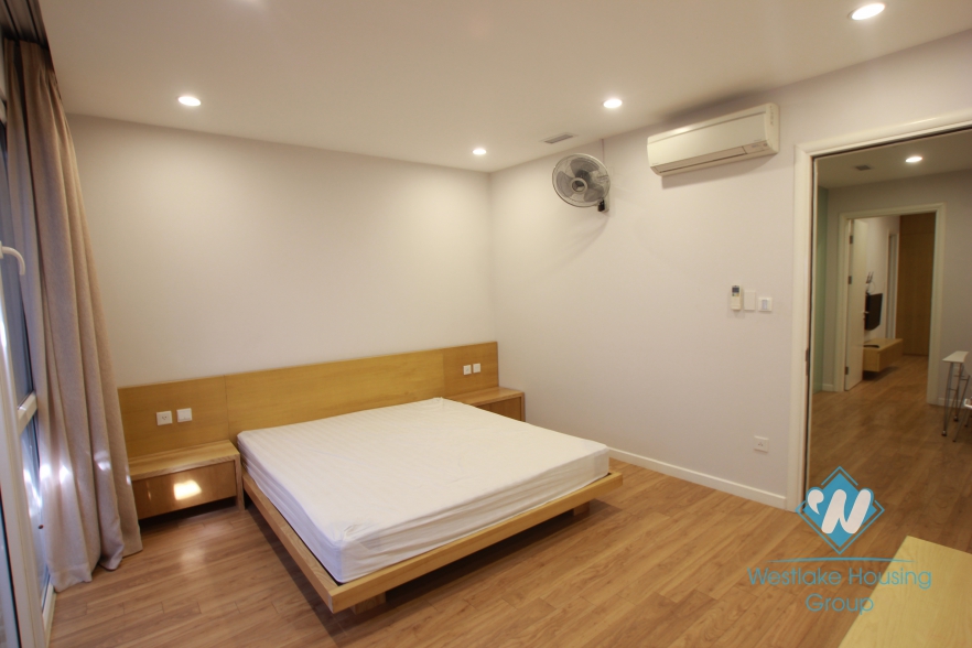 Nice apartment with large balcony and lake view for rent in Xuan Dieu Street, Tay Ho, Ha Noi